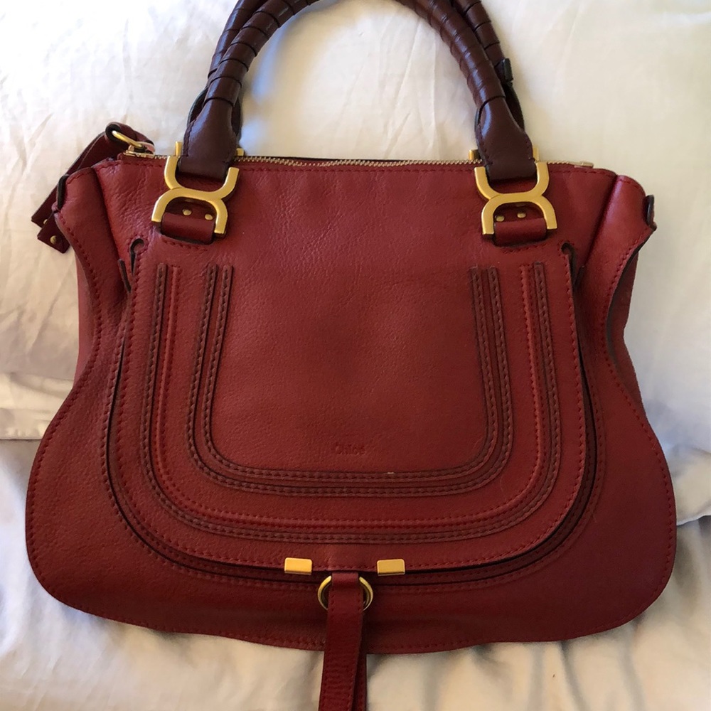 Chloe Marcie Medium in RARE Deep Red